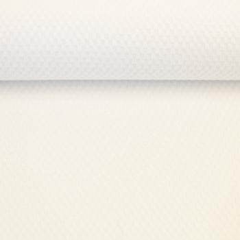 Preview: Baumwoll-Jacquardjersey Waffelstruktur Altweiß by Swafing